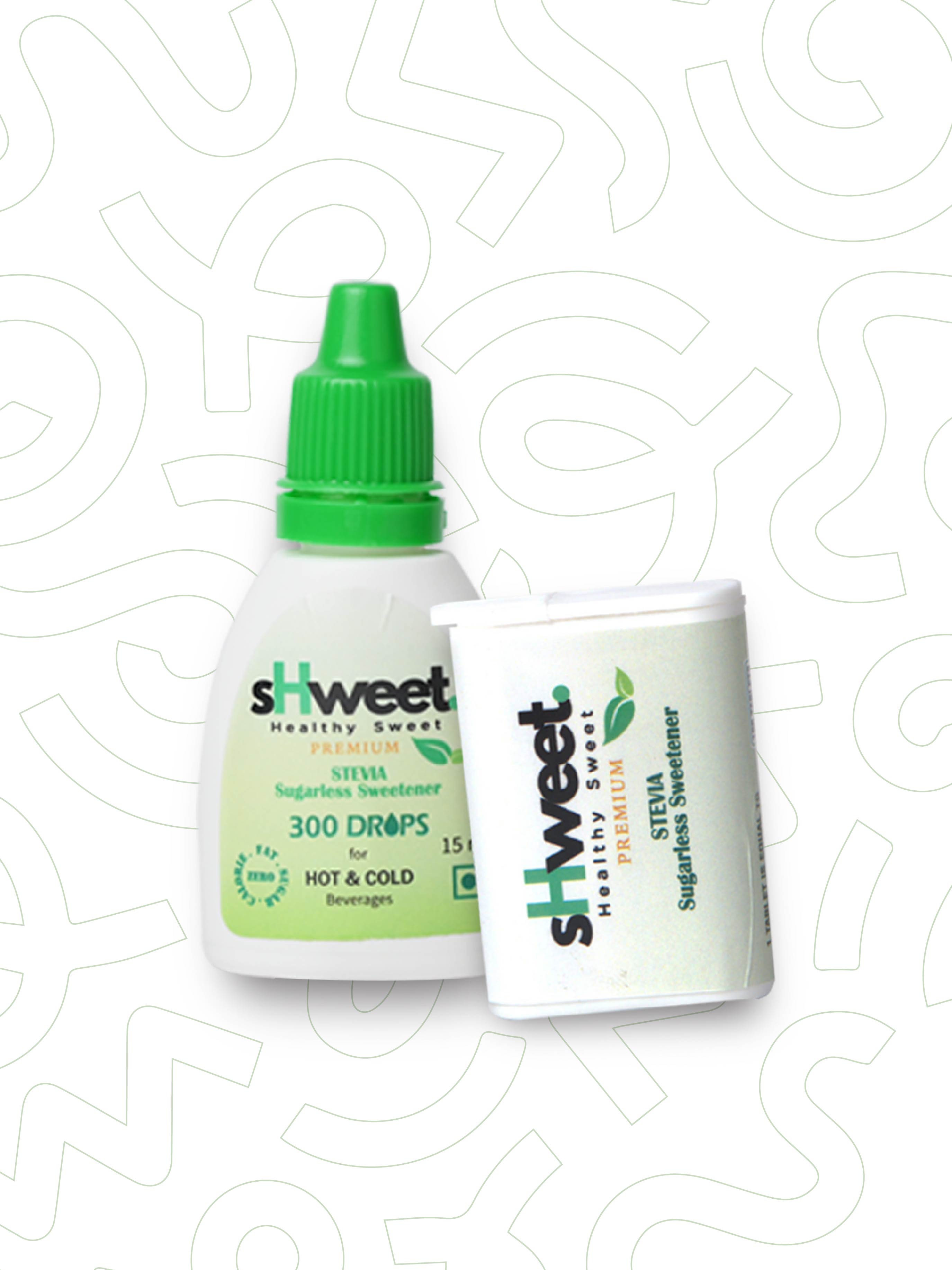 sHweet Stevia Liquid Drops & Tablets Combo