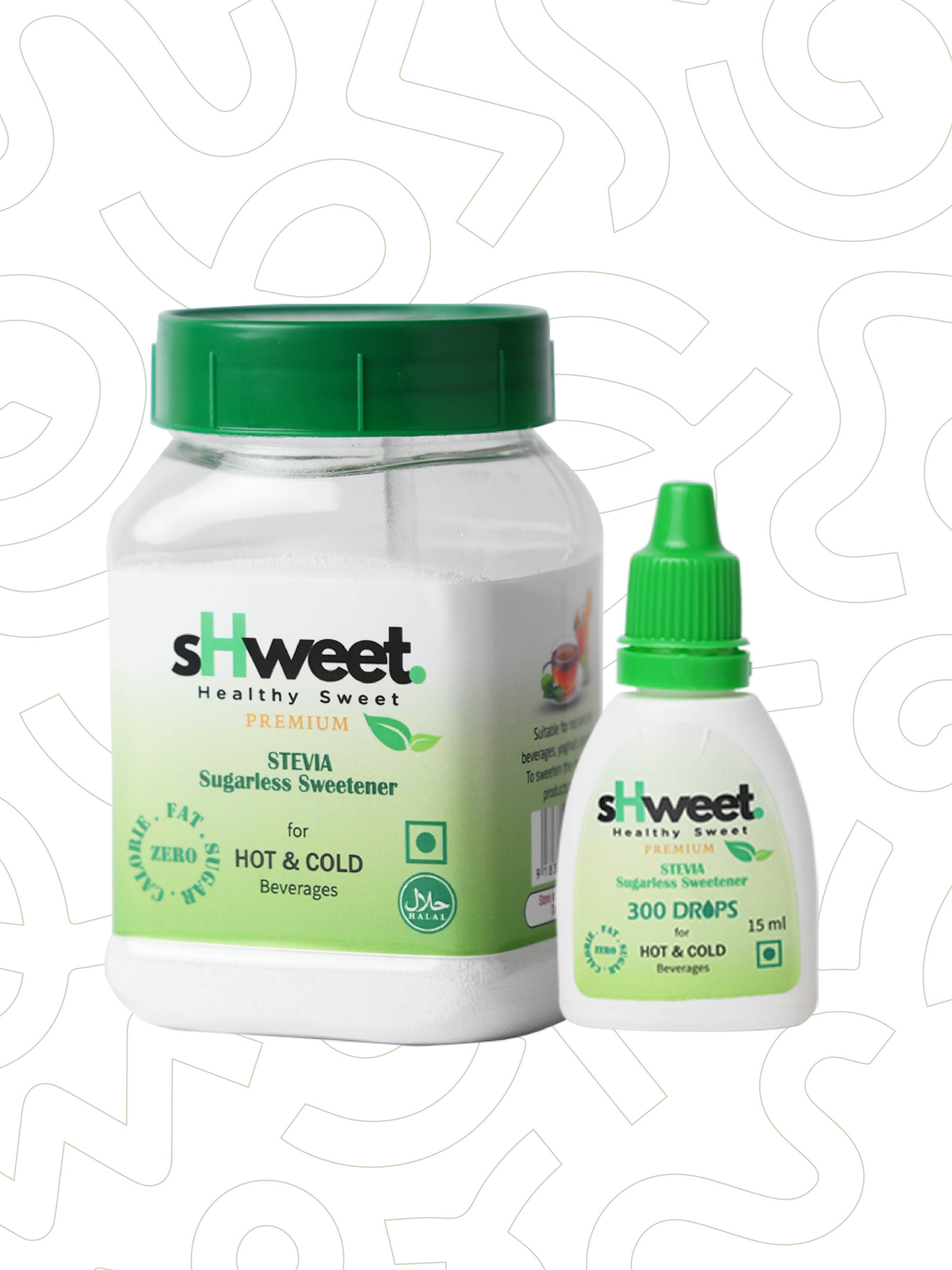 Shweet sHweet Healthy Sweet Powder & Drops | Sugar-Free Sweetener Combo – GO ...