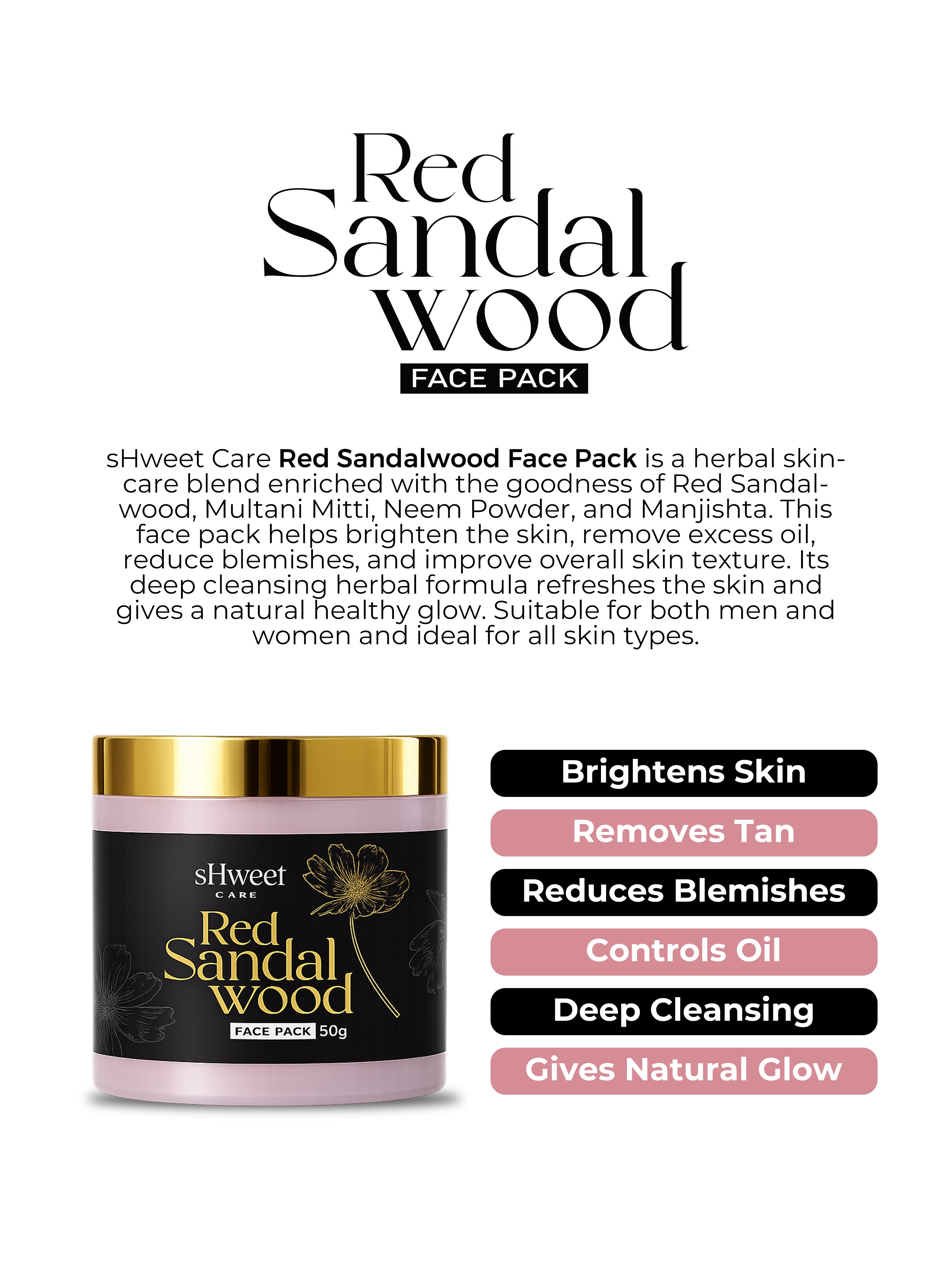 Red Sandalwood Face pack