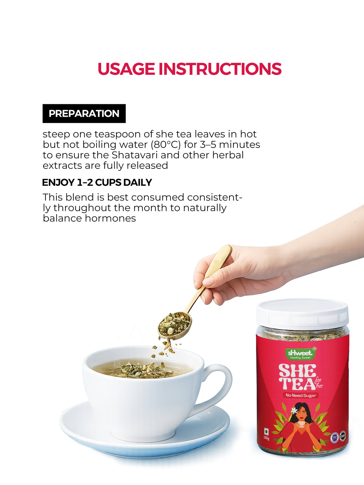 Shweet She Tea for Women’s Health | Hormonal Balance & Stress Relief – GO SHWEET